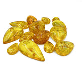 Lemon Amber Drop Shape Cabochons